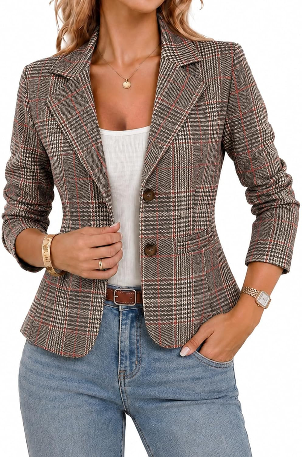ELLEVEN Stretch Knit Blazers for Women Business Casual | Amazon (US)
