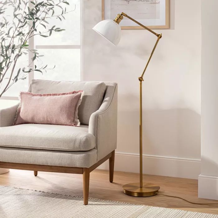 Metal Dome Floor Lamp (Includes LED Bulb) - Threshold™ designed with Studio McGee | Target