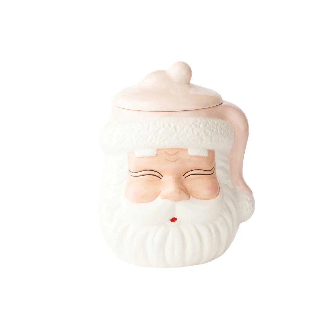 Pink Santa Cookie Jar | Pink Antlers