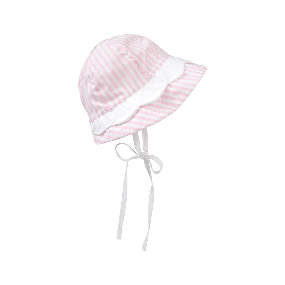 Hollingsworth Hat - Pinckney Pink Stripe with Worth Avenue White | The Beaufort Bonnet Company