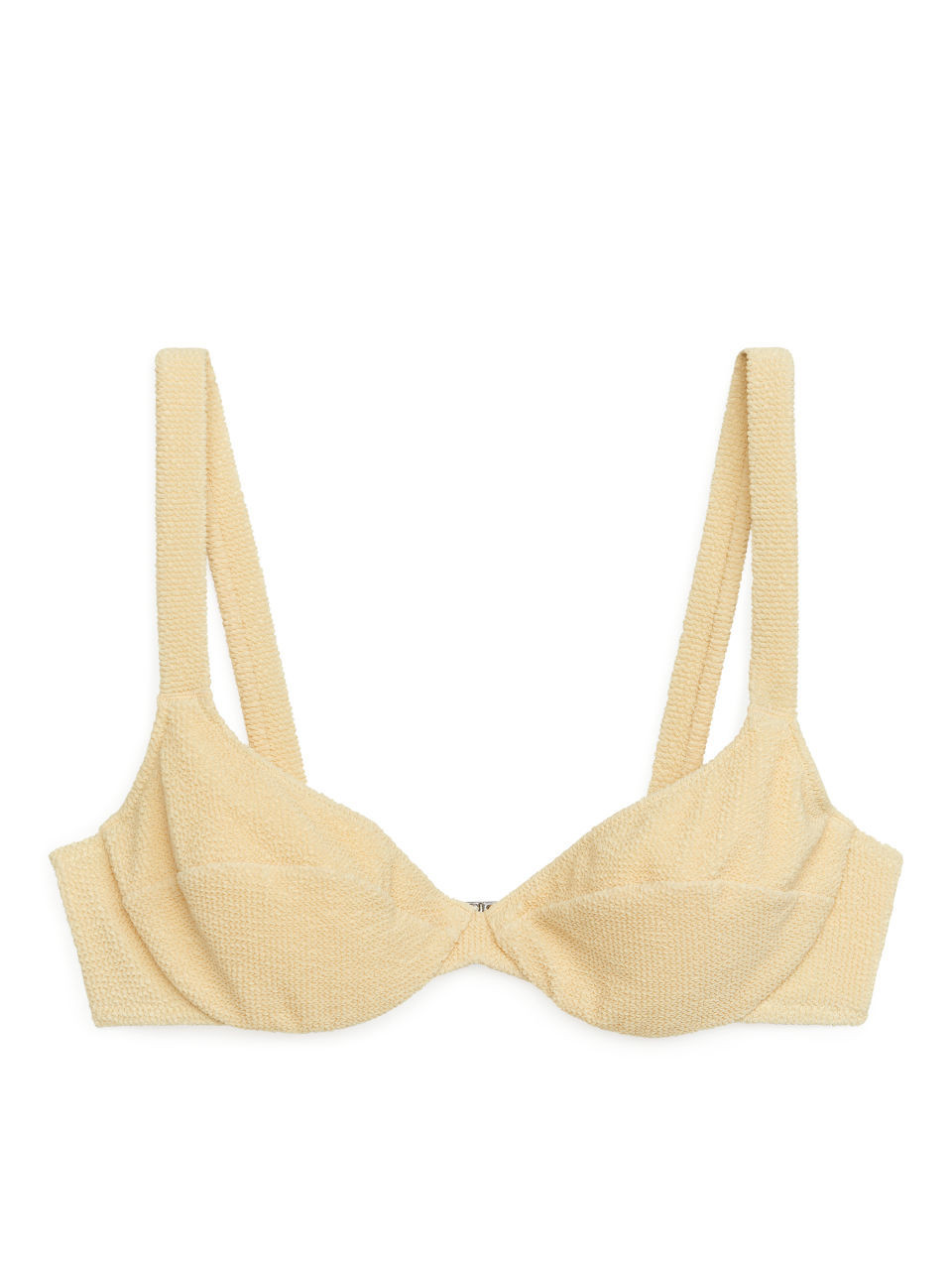 Crinkle Wired Bikini Top - Yellow | ARKET (US&UK)