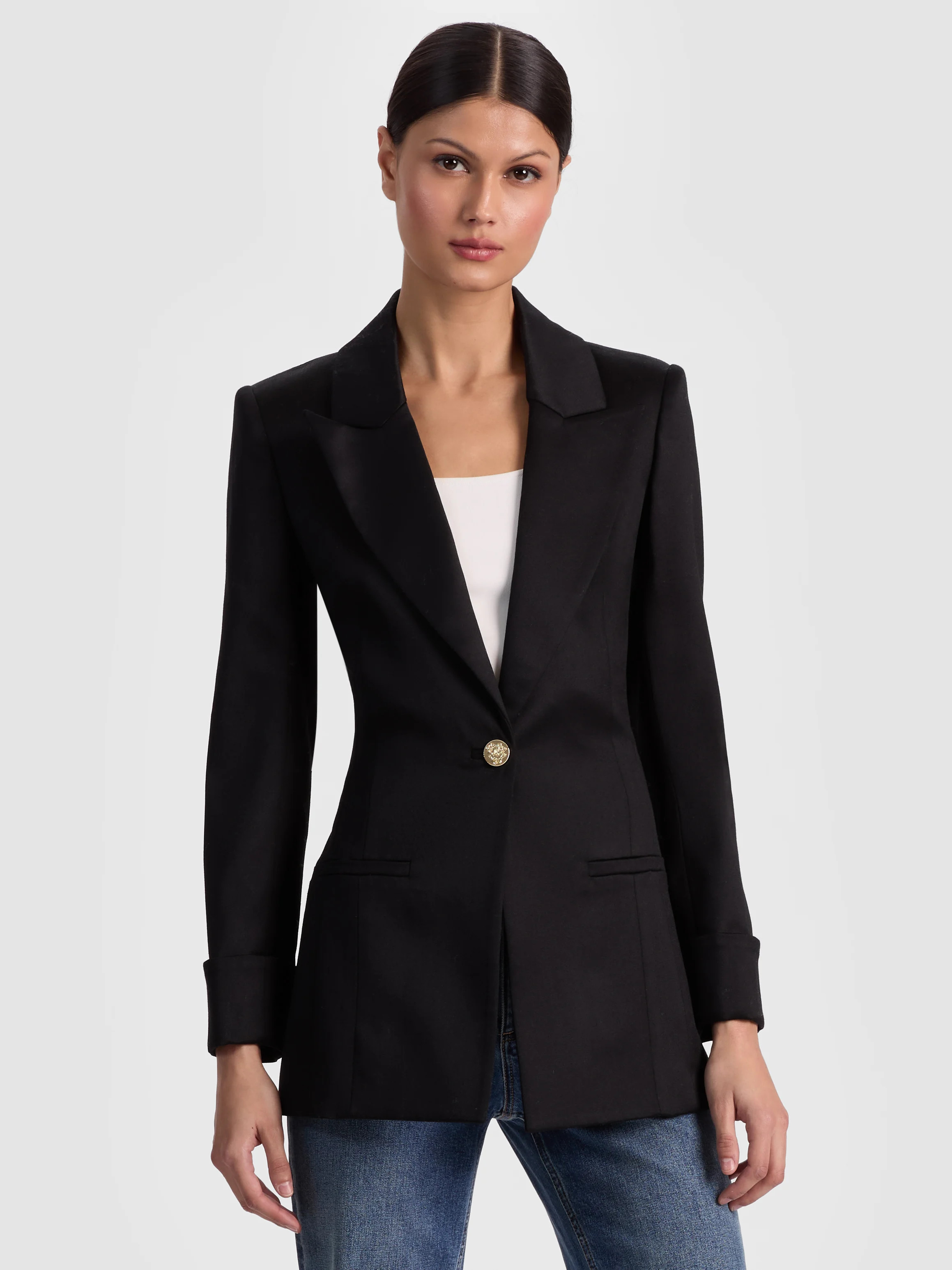 alice + olivia BURNS FITTED BLAZER | Alice + Olivia