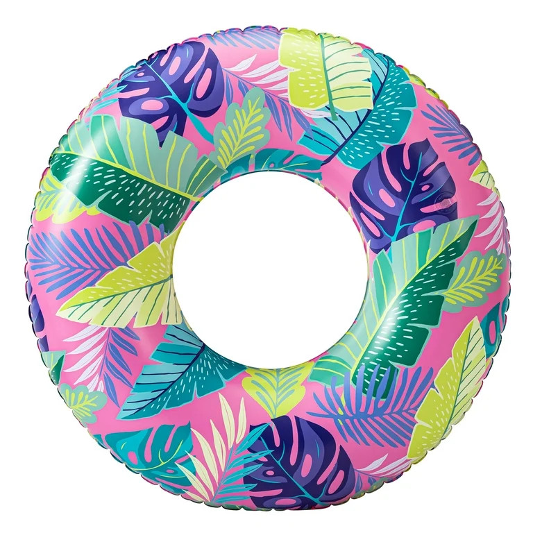Bluescape Pink Tropical Inflatable Swim Tube Pool Float, for Kids & Adults, Age 9 & up, Unisex | Walmart (US)