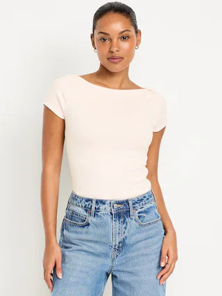 Snug Boatneck T-Shirt | Old Navy (US)