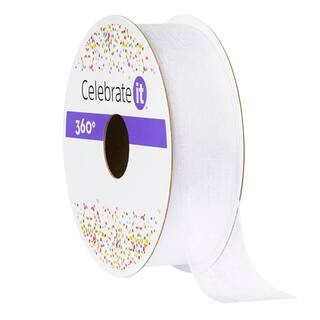 12 Pack: 7/8" x 15yd. White Sheer Ribbon by Celebrate It® 360°™ | Michaels® | Michaels Stores