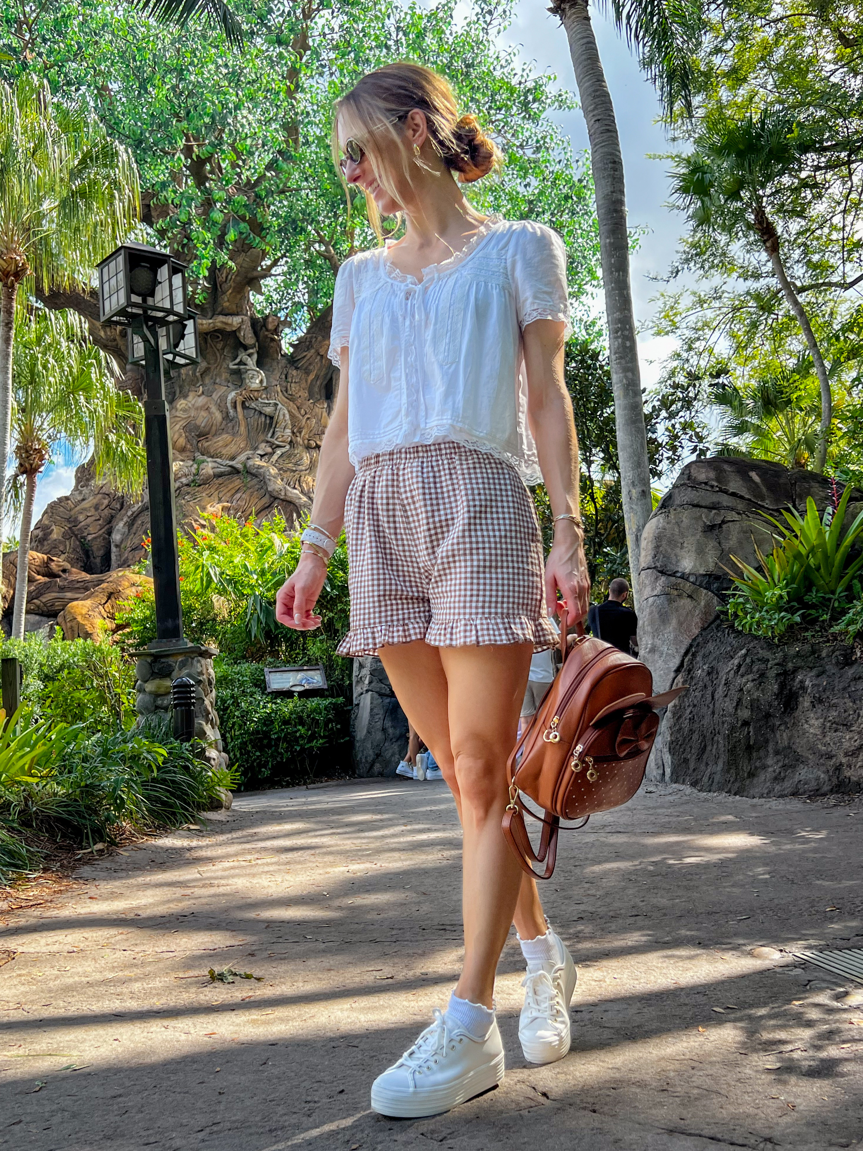 Fall Disney outfit! I wore this to Animal Kingdom in October. Not only is it incredibly comfortable, but cute as well. I'm in a medium in the top and the shorts. Keds sneakers fit TTS.

 

 #LTKootd #LTKSeasonal #LTKOver40