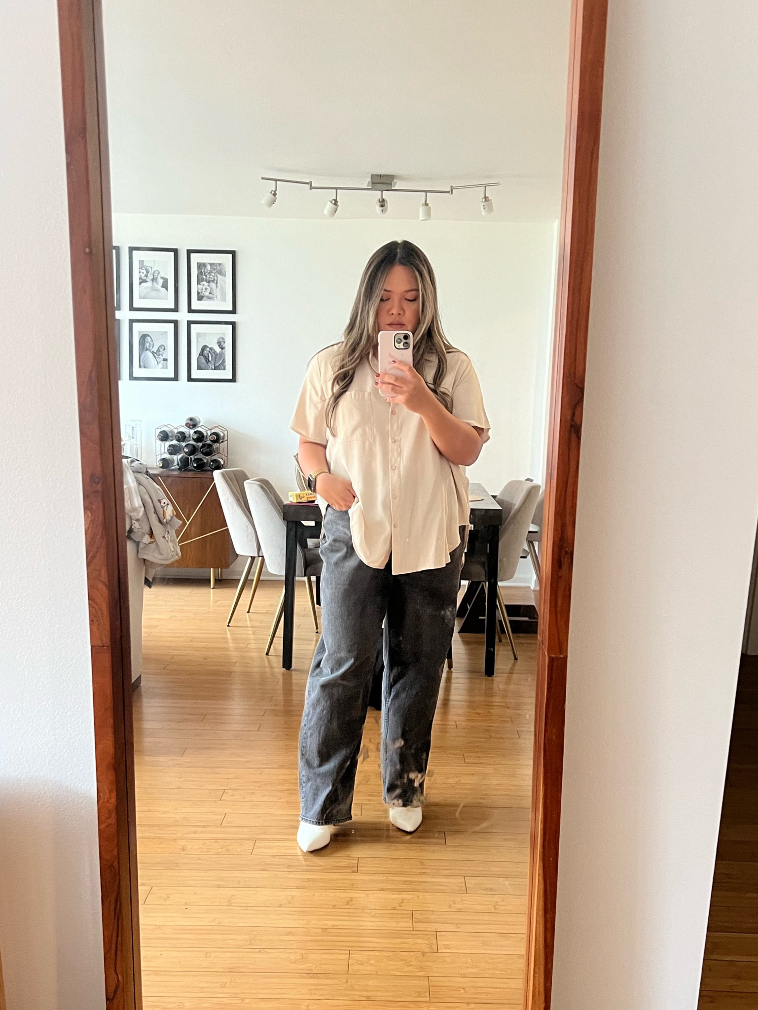 Friday night casual dinner outfit featuring linen in the fall #mango #abercrombie #straightjeans #nordstrom #marcfisher #girlsnight #fallcasual #fallfashion

#LTKSeasonal #LTKMidsize