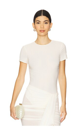 Ronny Kobo Rae Bodysuit in Ivory. - size XS | Revolve Clothing (Global)