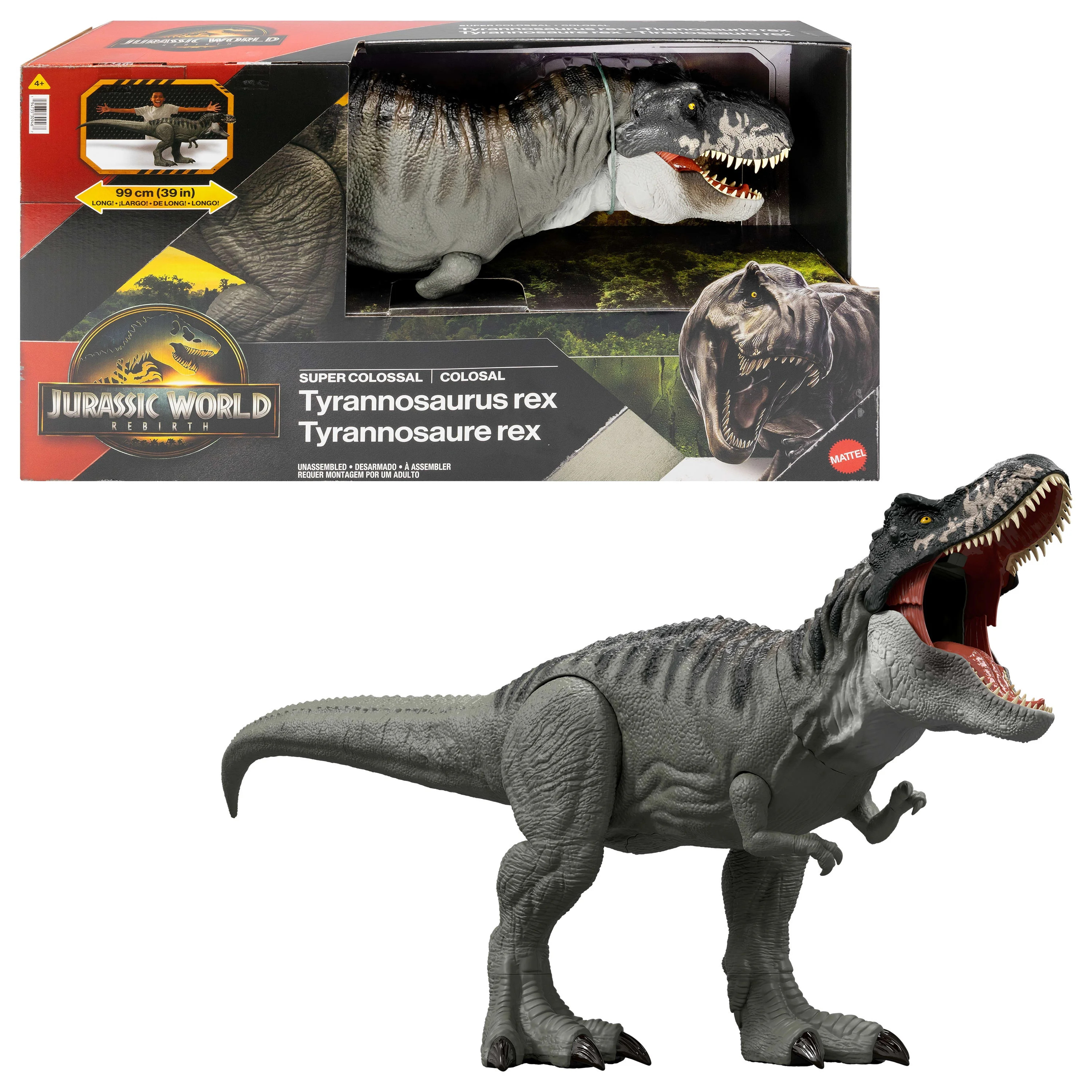 Jurassic World Rebirth Super Colossal Tyrannosaurus Rex Action Figure, T-Rex Dinosaur Movie Toy -... | Walmart (US)