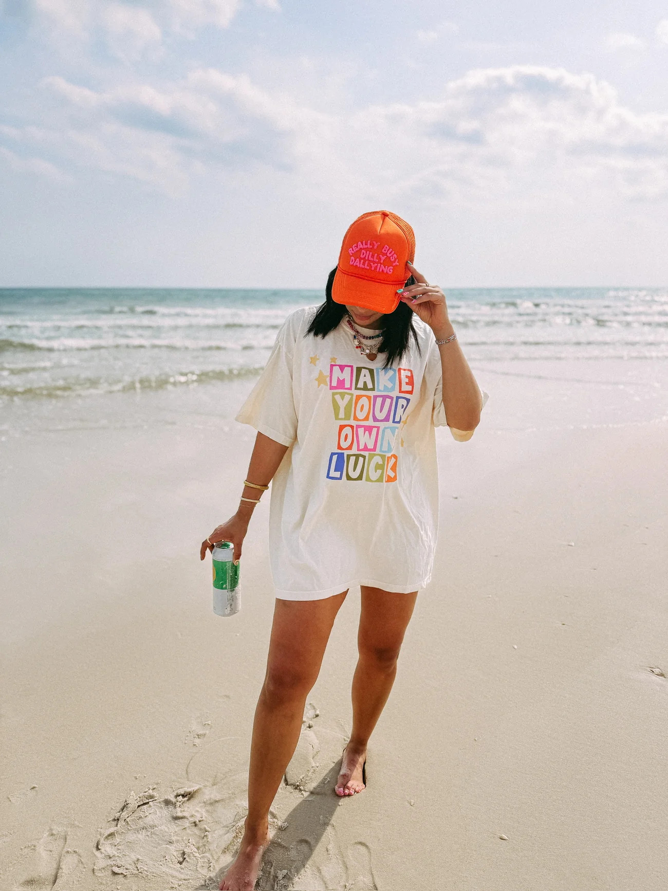 ETTA OG | make your own luck graphic tee - ivory | Etta & East