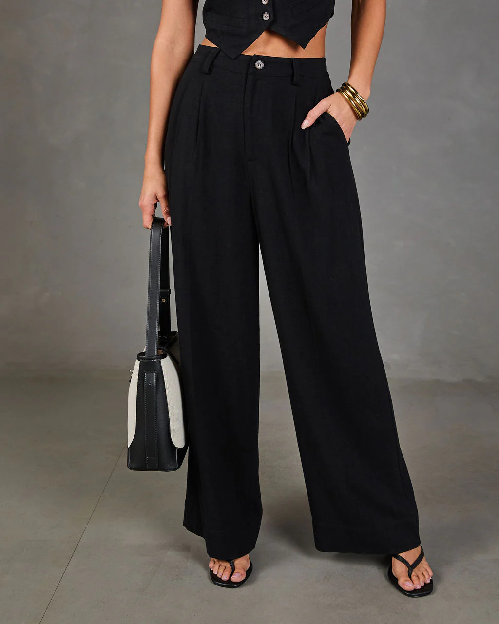 Leva Pocketed Wide Leg Pants | VICI