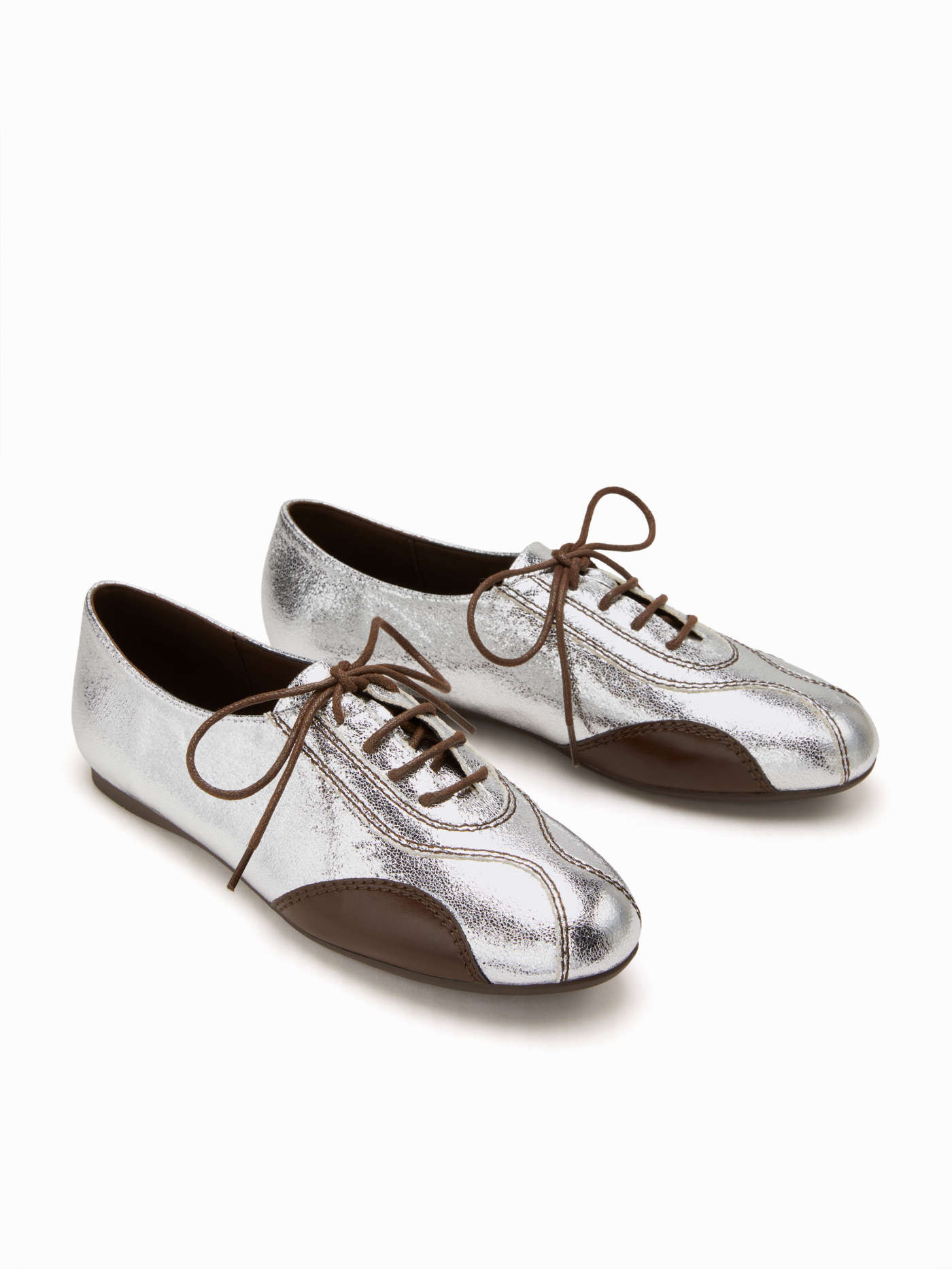 TWO-TONE LACE-UP SNEAKERS For Music Festival/Live House Outdoor Vacation | Cider