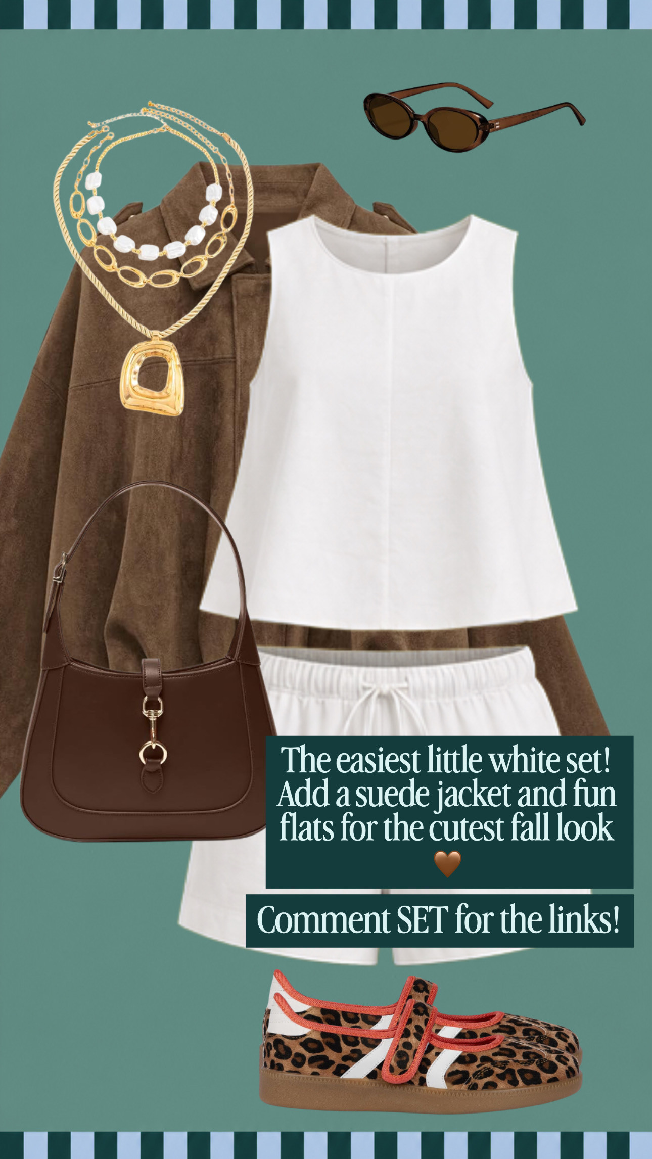 The easiest little white set does not disappoint! Add a suede jacket and fun flats for the cutest fall look!

#LTKSeasonal #LTKootd #LTKgrwm