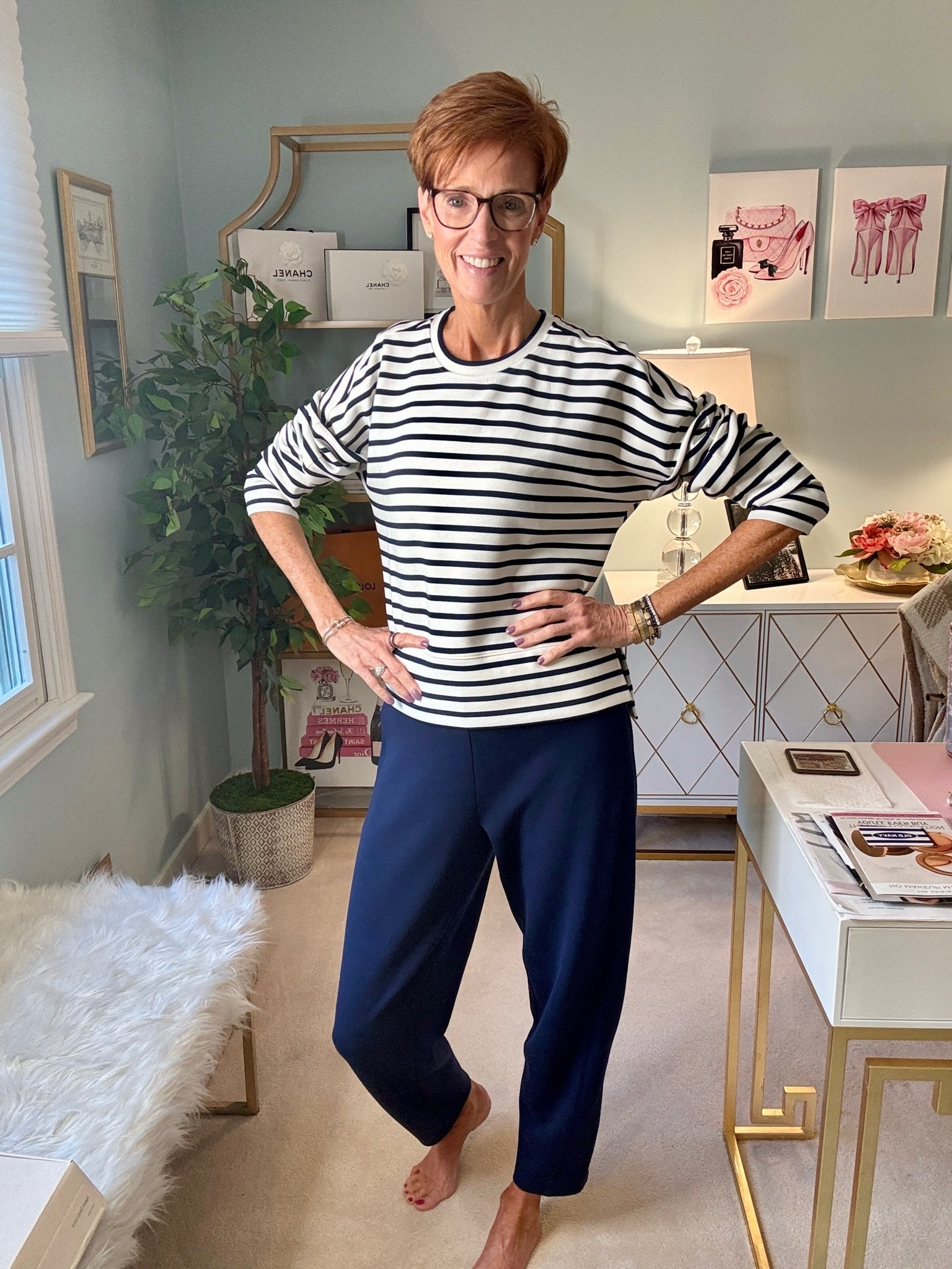 @Spanx 
My Spanx favorite- AirEssentials 
Top medium
Bottom medium tall

#LTKootd #LTKOver40 #LTKTall