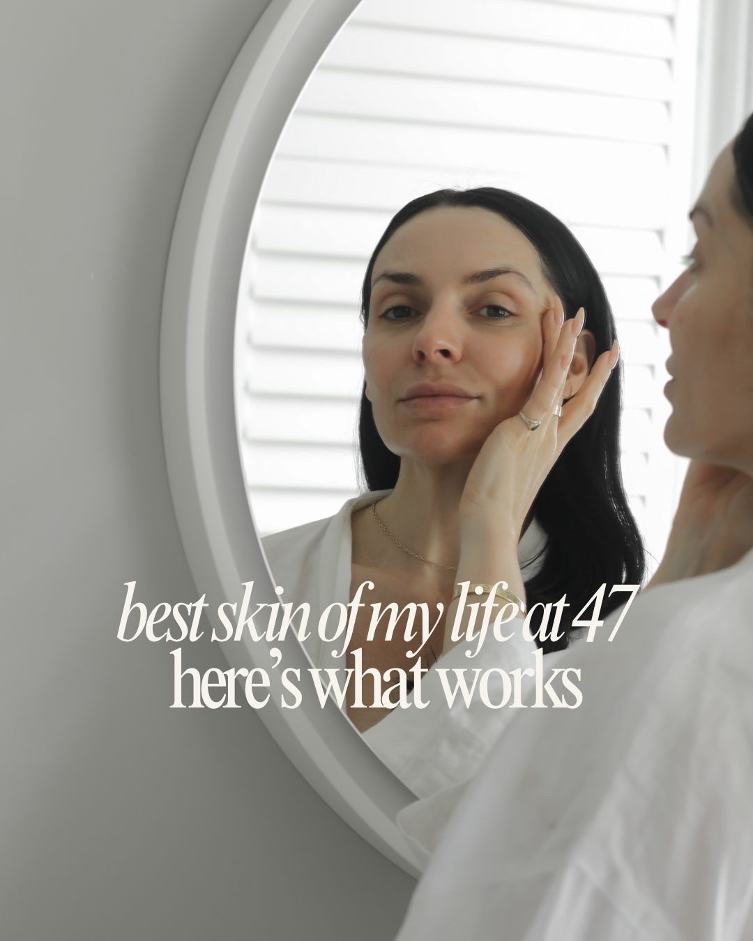 I have the best skin of my life at 47. Here’s what actually works. And before anyone asks, it’s not one miracle product, botox, one facial or genetics. It’s the boring, every day habits you do consistently. 

If you want genuinely good skin, excellent skin quality, a glow, firmness and even tone, this is what I do. Repeatedly 
1️⃣ Retinol a few times a week. Find one that’s around 0.3% and formulated with barrier supporting ingredients. It’s still one of the best things you can do for collagen support and texture.
2️⃣ Peptides (especially with red light)
Peptides are a big part of keeping my skin looking bouncy and healthy. I use them as barrier support + long-term firmness support.
3️⃣ LED red light
This is one of those “long-term habits” that adds up. Less inflammation, faster healing, better skin over time. It’s my number 1 really. 
4️⃣ Microneedling but only in clinic
I’ll never do it at home. Done properly, it’s one of the best treatments for texture, pores and collagen.
5️⃣ Lymphatic drainage + facial massage / gua sha. This is what you’re seeing here.Most of the time when we say we look “puffy” or “tired”, it’s fluid retention + tension. Massage makes a visible difference to shape, glow and firmness. I do it for my jaw, cheeks and forehead especially.
6️⃣ Collagen daily. I don’t skip it. Ageing is collagen breakdown, so for me this is part of the long game.
7️⃣ Lifestyle (the one nobody wants to hear) Sleep, stress, alcohol, blood sugar spikes… all of it shows up on your face. You can’t skincare your way out of inflammation.


#LTKbeauty #LTKuk #LTKeurope
