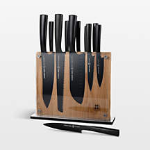 Schmidt Brothers Cutlery Jet Black 12-Piece Knife Set + Reviews | Crate & Barrel | Crate & Barrel
