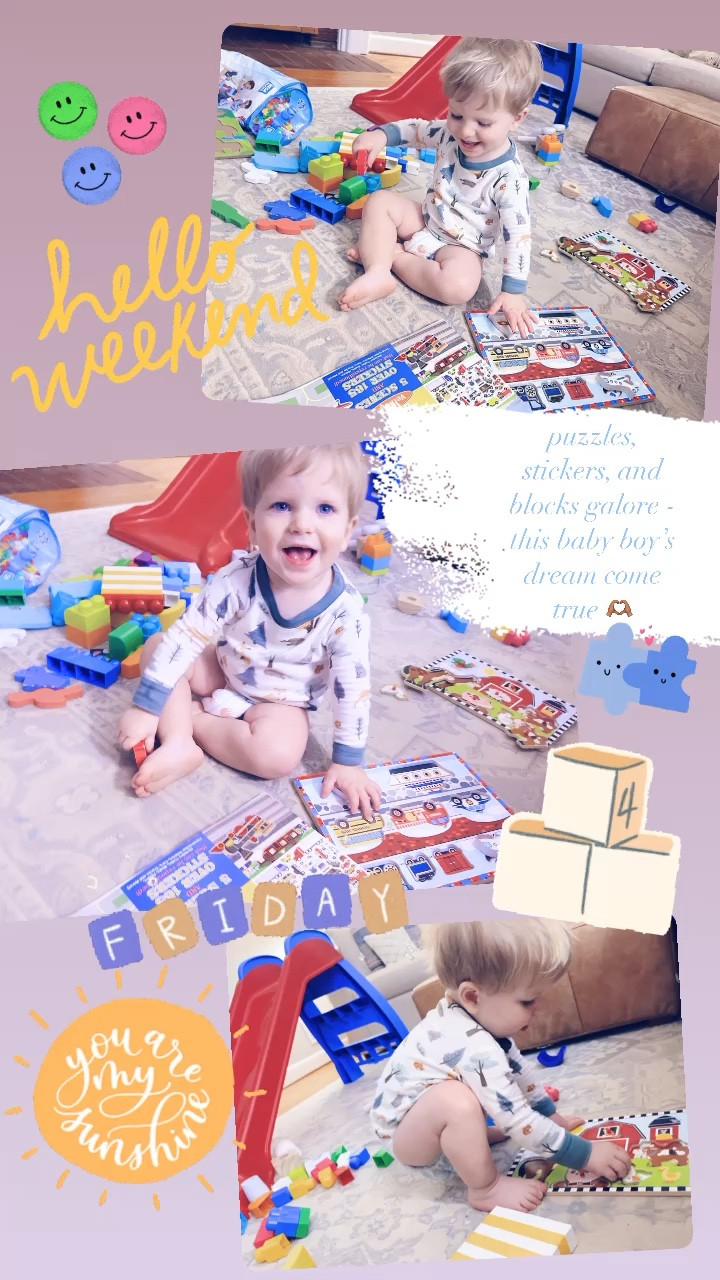 puzzles, stickers, and blocks galore - this baby boy’s dream come true 🫶🏽

#LTKhome #LTKfamily #LTKbaby