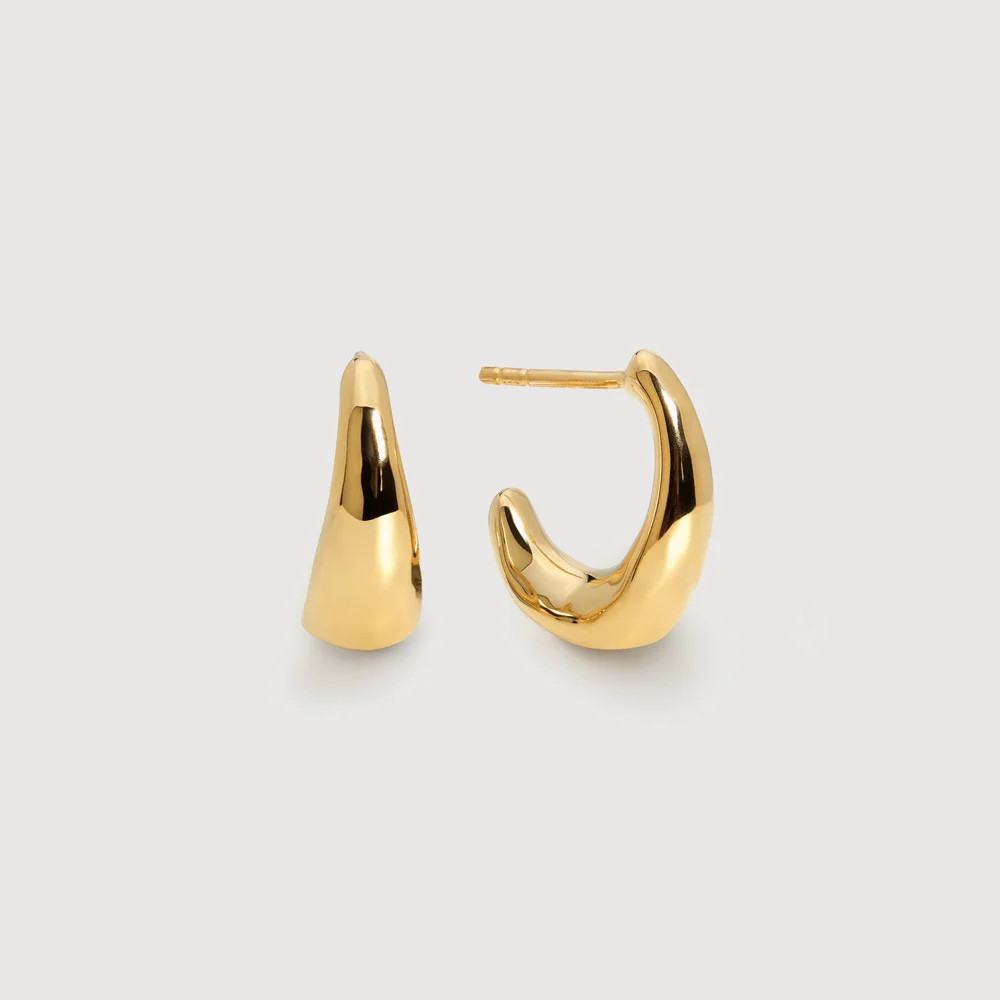 Gold Antica Small Hoop Earrings | Monica Vinader (US)