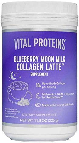 Vital Proteins Blueberry Moon Milk Collagen Latte Supplement, Melatonin, GABA, and Magnesium for ... | Amazon (US)