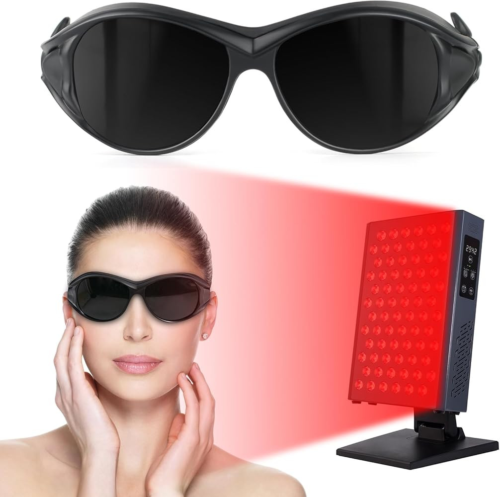Professional Red Light Therapy Glasses, IPL Glasses 200-2000nm, Eye Protection for Red Light Ther... | Amazon (US)