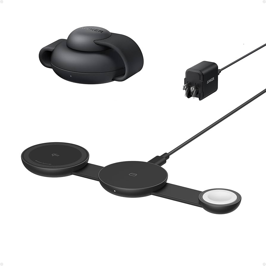 Anker MagSafe Compatible MagGo UFO 3-in-1 Charger, iPhone 17 Wireless Charging Station, 15W Qi2 C... | Amazon (US)