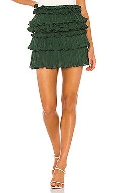 Lovers + Friends Ranger Mini Skirt in Emerald Green from Revolve.com | Revolve Clothing (Global)