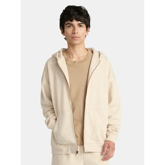 No Boundaries Zip Hoodie with Long Sleeves, Men's & Big Men's | Walmart (US)