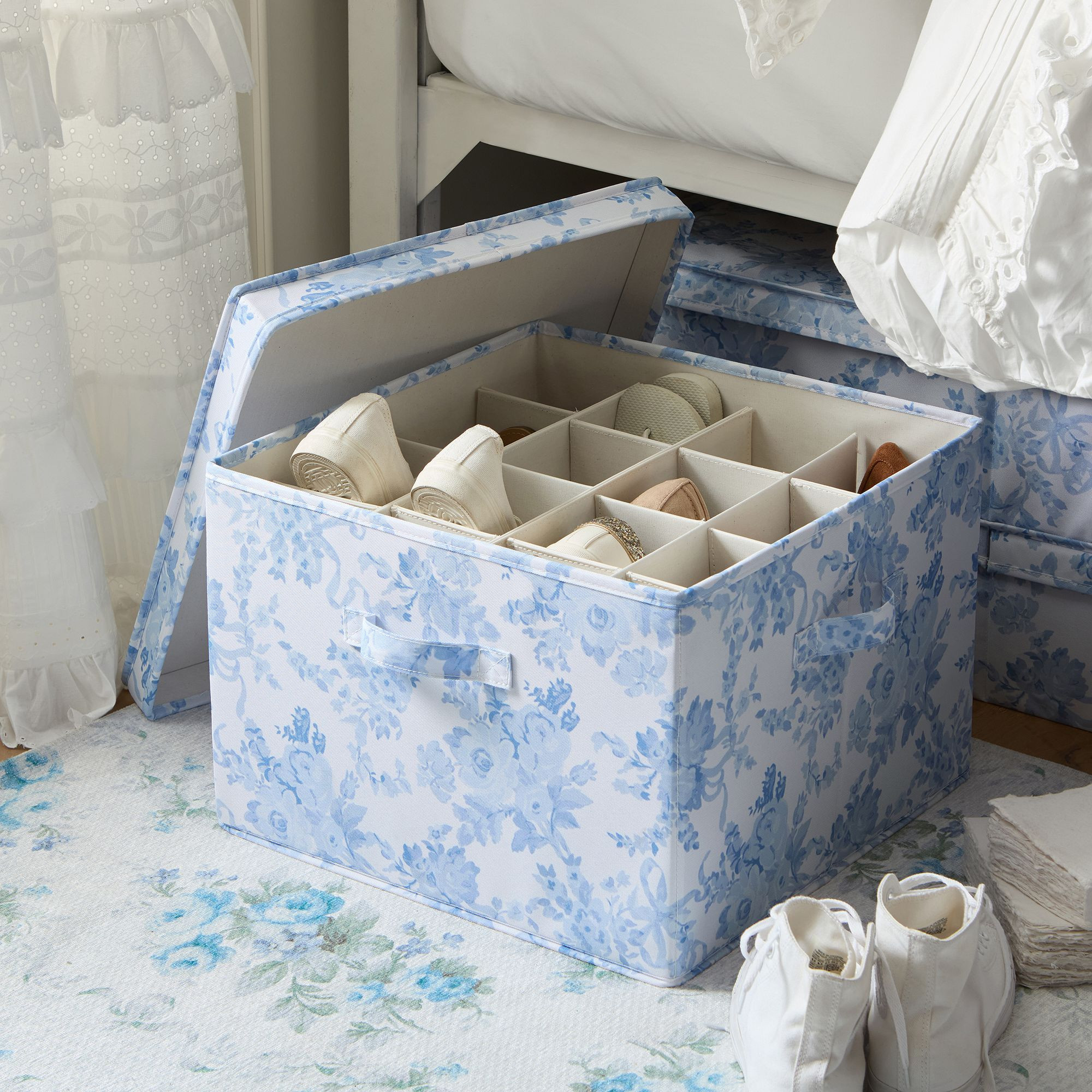 LoveShackFancy Underbed Shoe Storage | Pottery Barn Teen