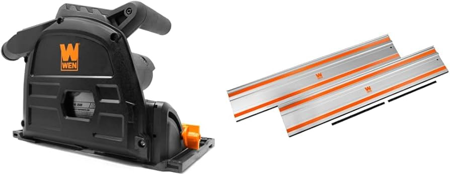 WEN Plunge Cut Circular Saw Bundle with 100-Inch Track Saw Guide Rail and Adapters | Amazon (US)