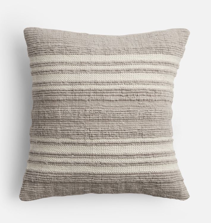 Textured Woven Stripe Pillow Cover | Rejuvenation