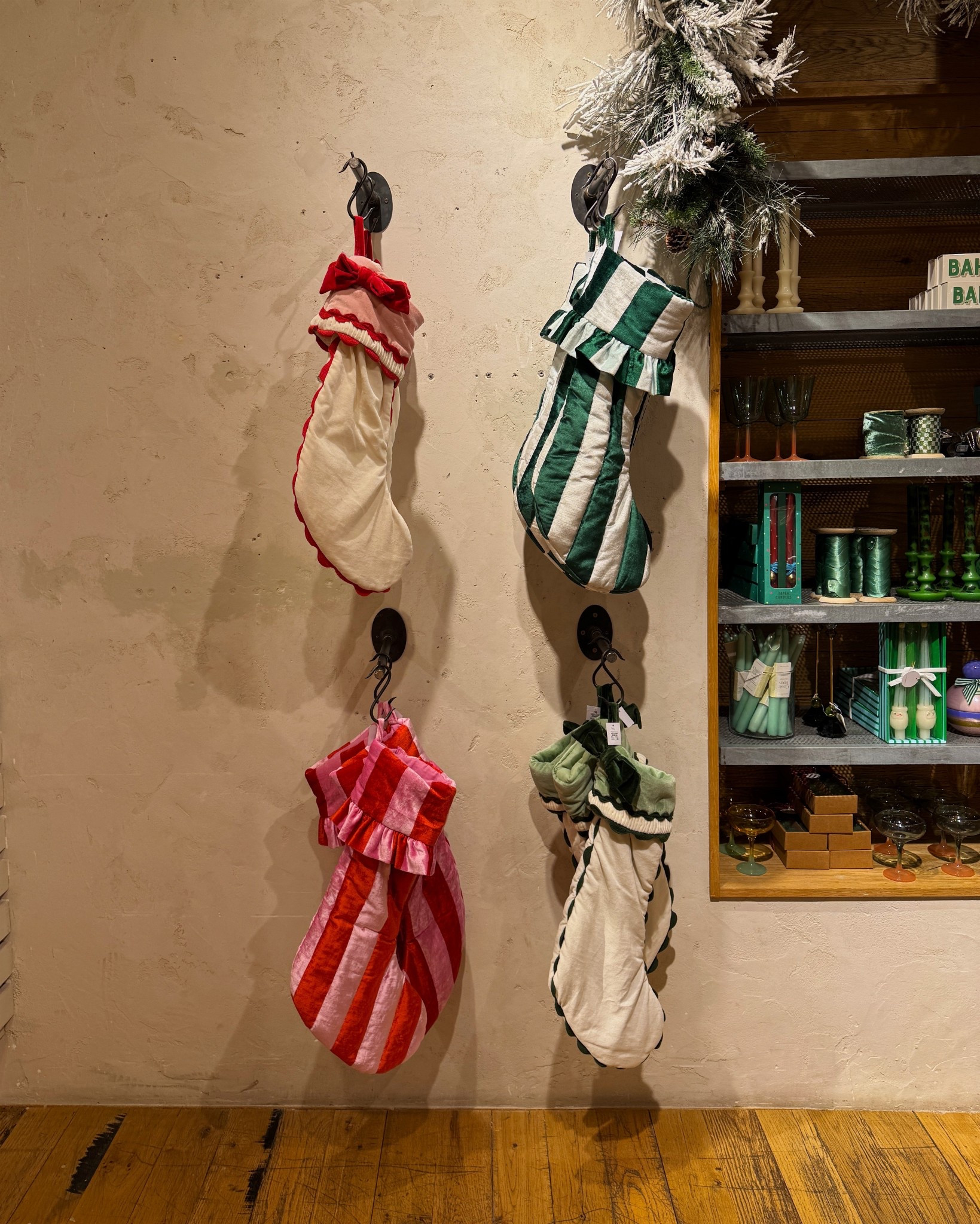 The cutest stockings ever!!! 🎄🎅🏽🌺💚🎀