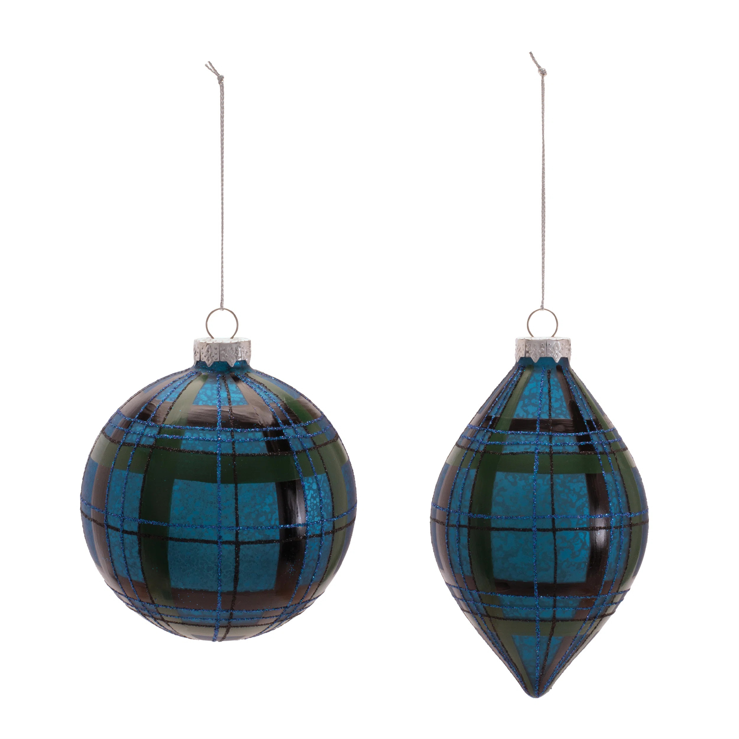 Plaid Glass Ornament (Set of 6) | Wayfair North America