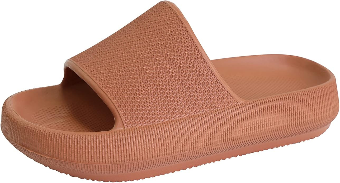 Kid's Slides Girls Boys Comfort Non-Slip Thick Sole Slippers Summer Beach Shoes | Amazon (US)