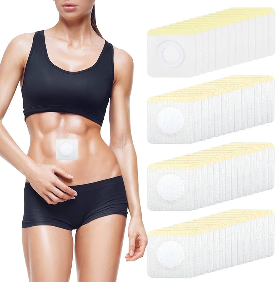 54Pcs Castor Oil Pack Wrap in Belly Button for Liver Detox, Highly Absorbent Self-Adhesive Castor... | Amazon (US)