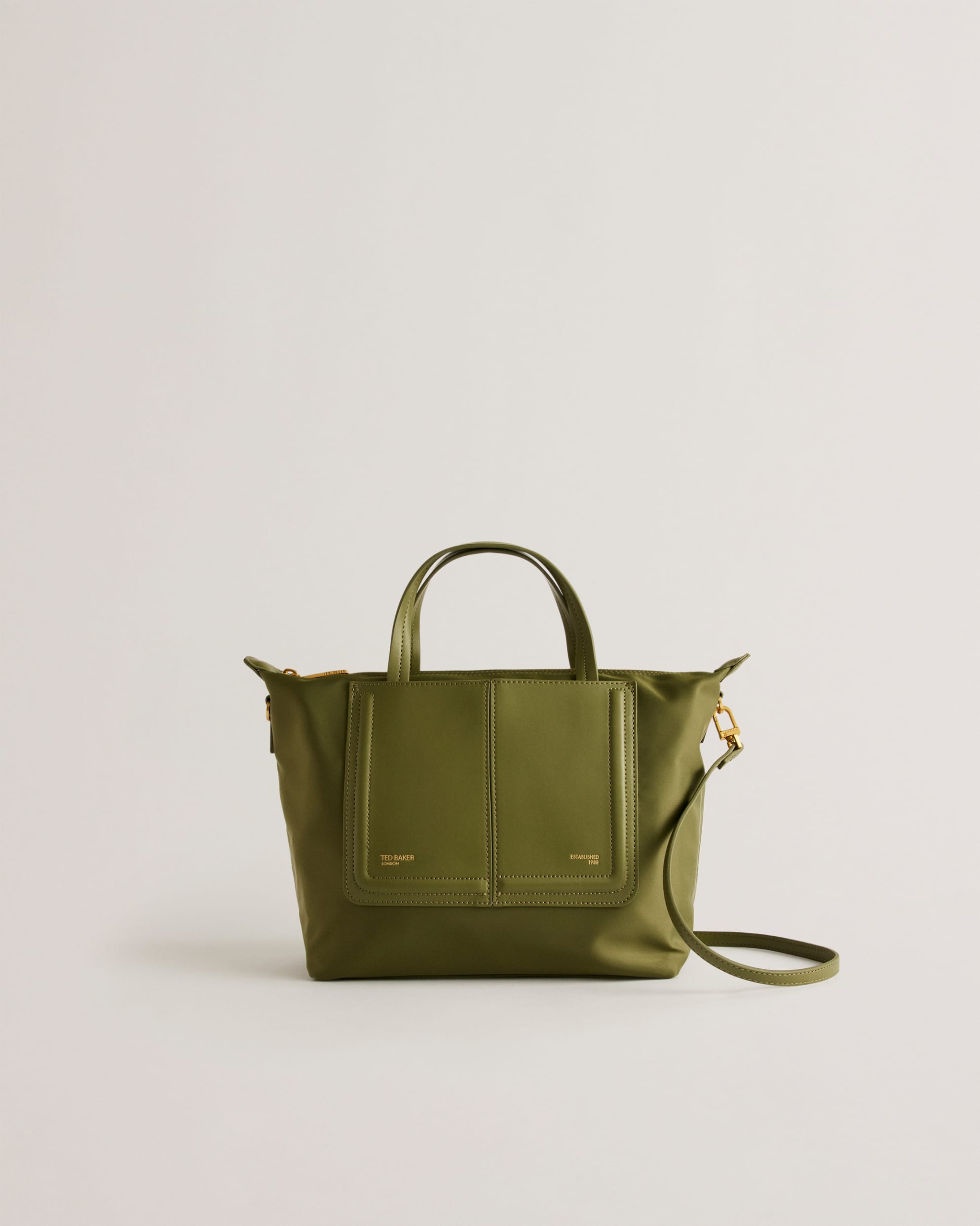 VoyenaNylon Faux Leather Detail Tote Bag | Ted Baker UK