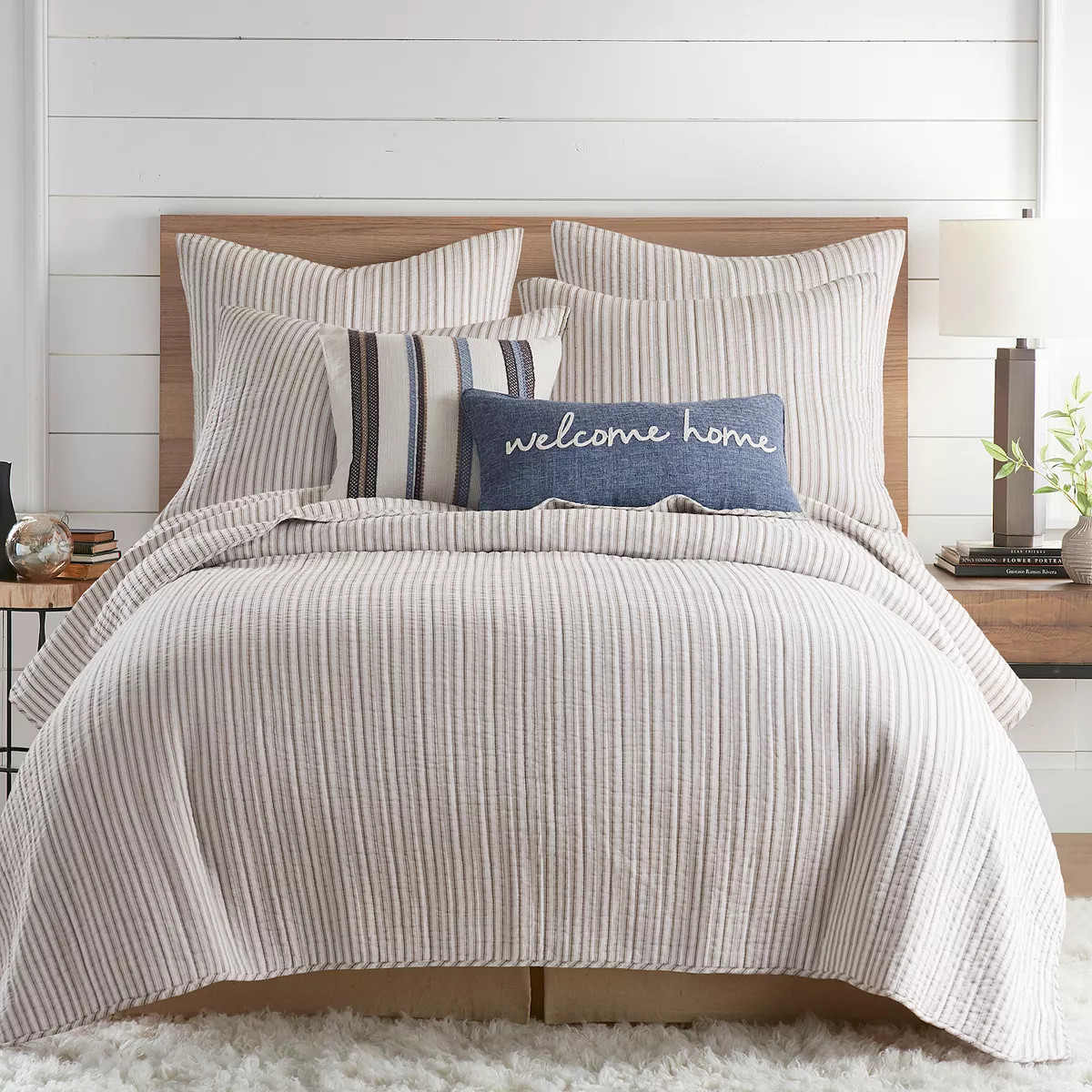 Levtex Home Tobago Stripe Taupe Quilt Set with Shams | Kohl's