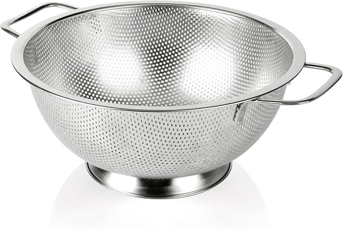 Colander Stainless Steel 3-Quart, Strainer for Kitchen Food, Dishwasher Safe | Amazon (US)
