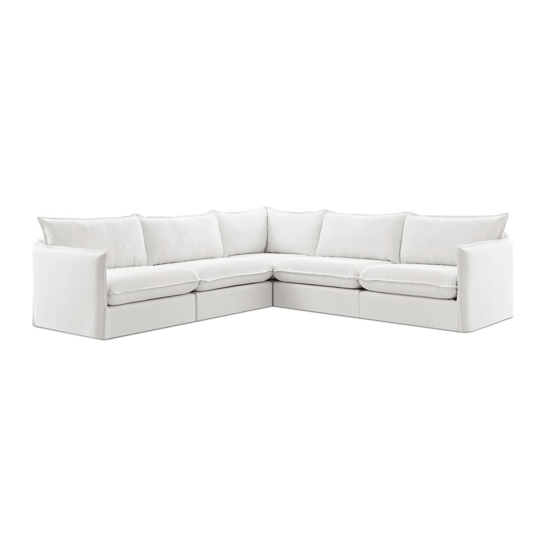 EM Wabi-Sabi Casual Slipcovered Modular Sectional Sofa | Combination 002 | Eternity Modern