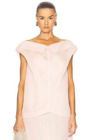 KHAITE Selly Top in Soft Pink | FWRD | FWRD 