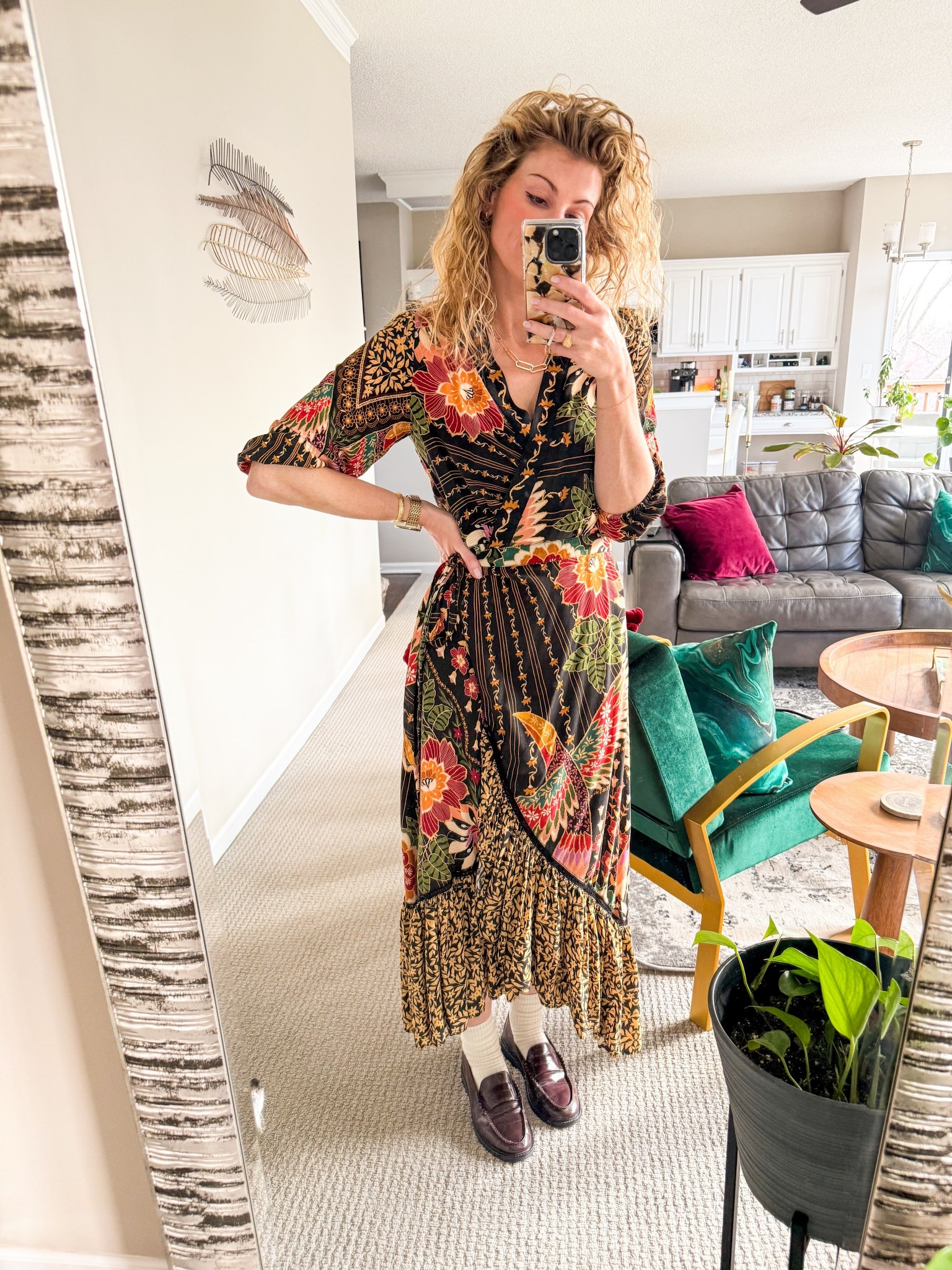 A wrap dress and loafers  

#LTKWorkwear #LTKStyleTip #LTKFindsUnder100