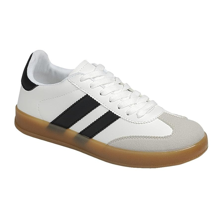 Forever Women DEER-09 Low Top Comfort Lace-up Fashion Sneakers | Amazon (US)