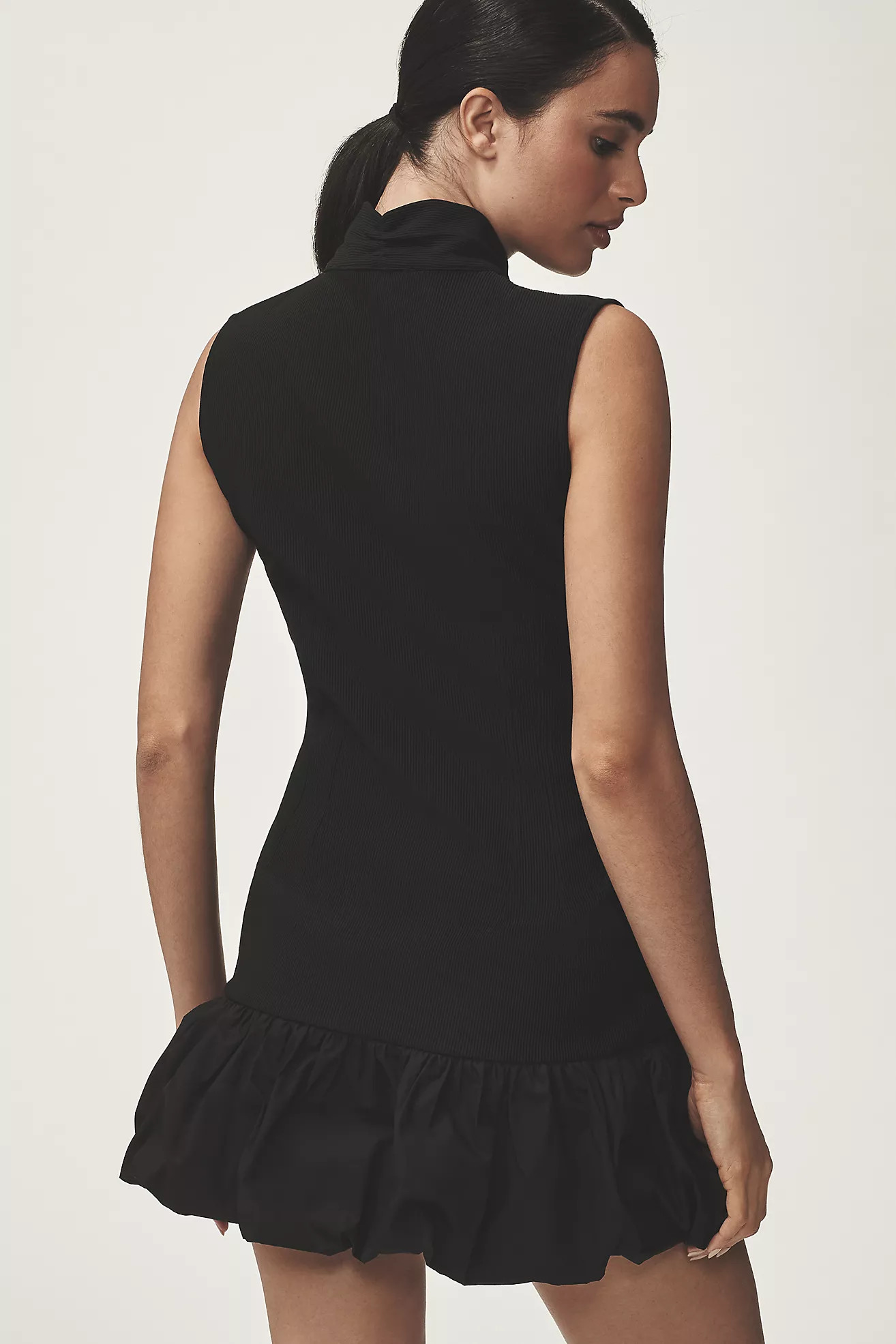 Blue Tassel Sleeveless Knit Bubble Mini Dress | Anthropologie (US)