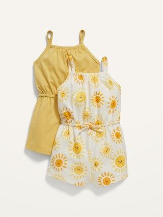 Sleeveless Jersey-Knit Romper 2-Pack for Baby | Old Navy (US)