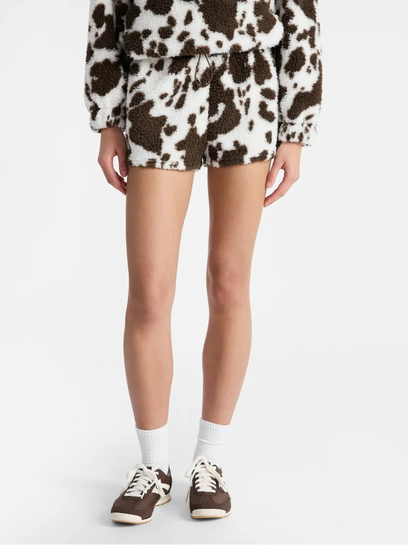 No Boundaries Plush Bungee Cord Shorts, Women's | Walmart (US)