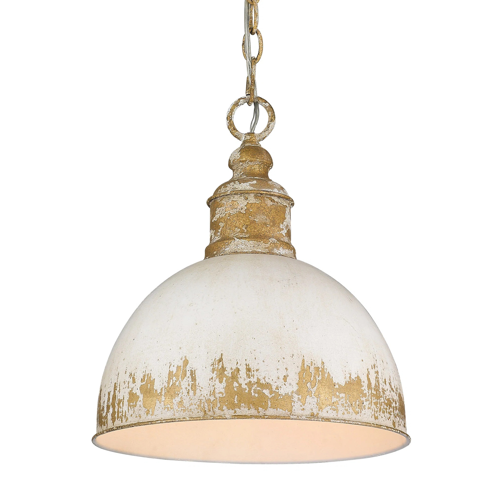 Allargando 1 - Light Vintage Gold Single Pendant | Wayfair North America