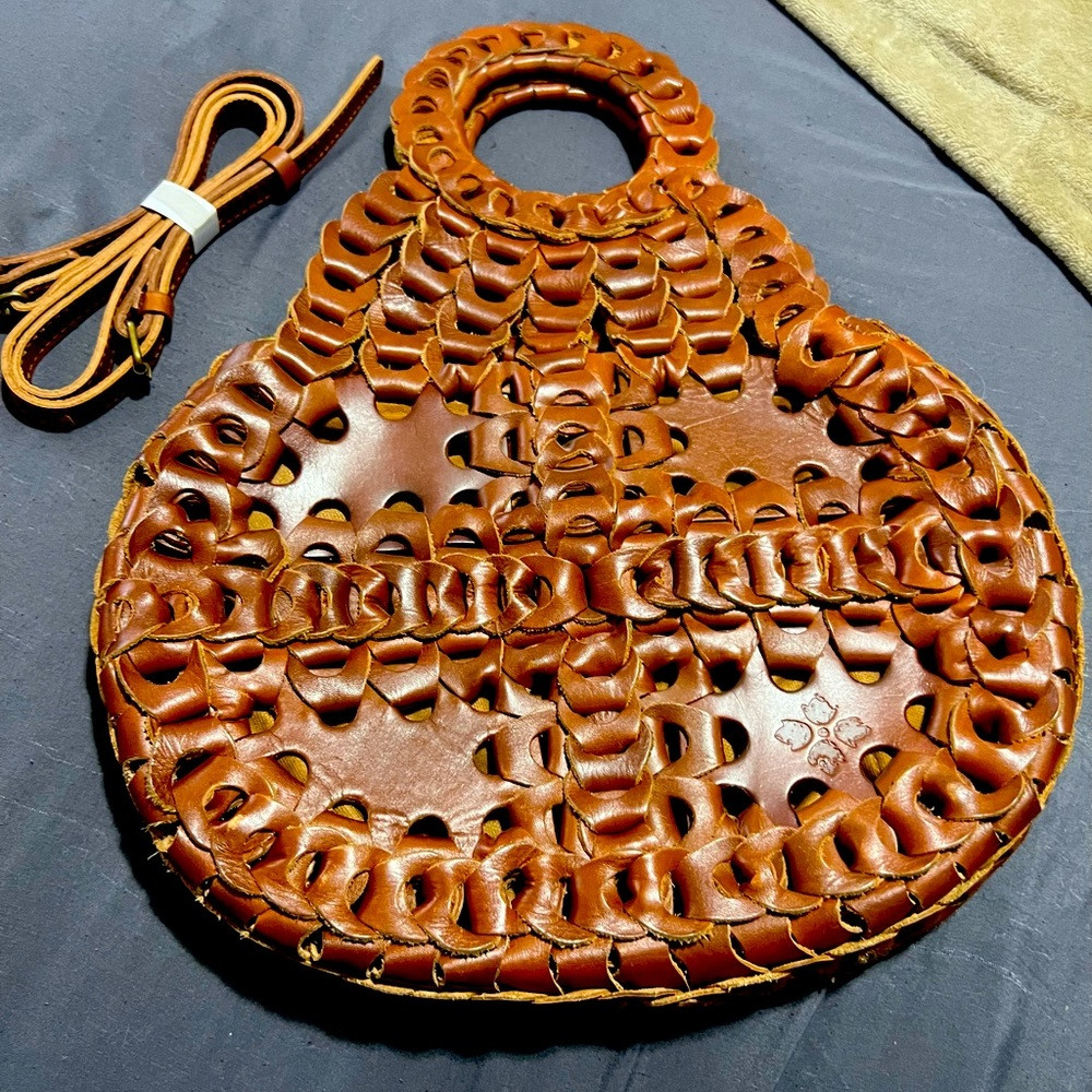 Gorgeous Patricia Nash woven handle bag with optional shoulder strap | Poshmark