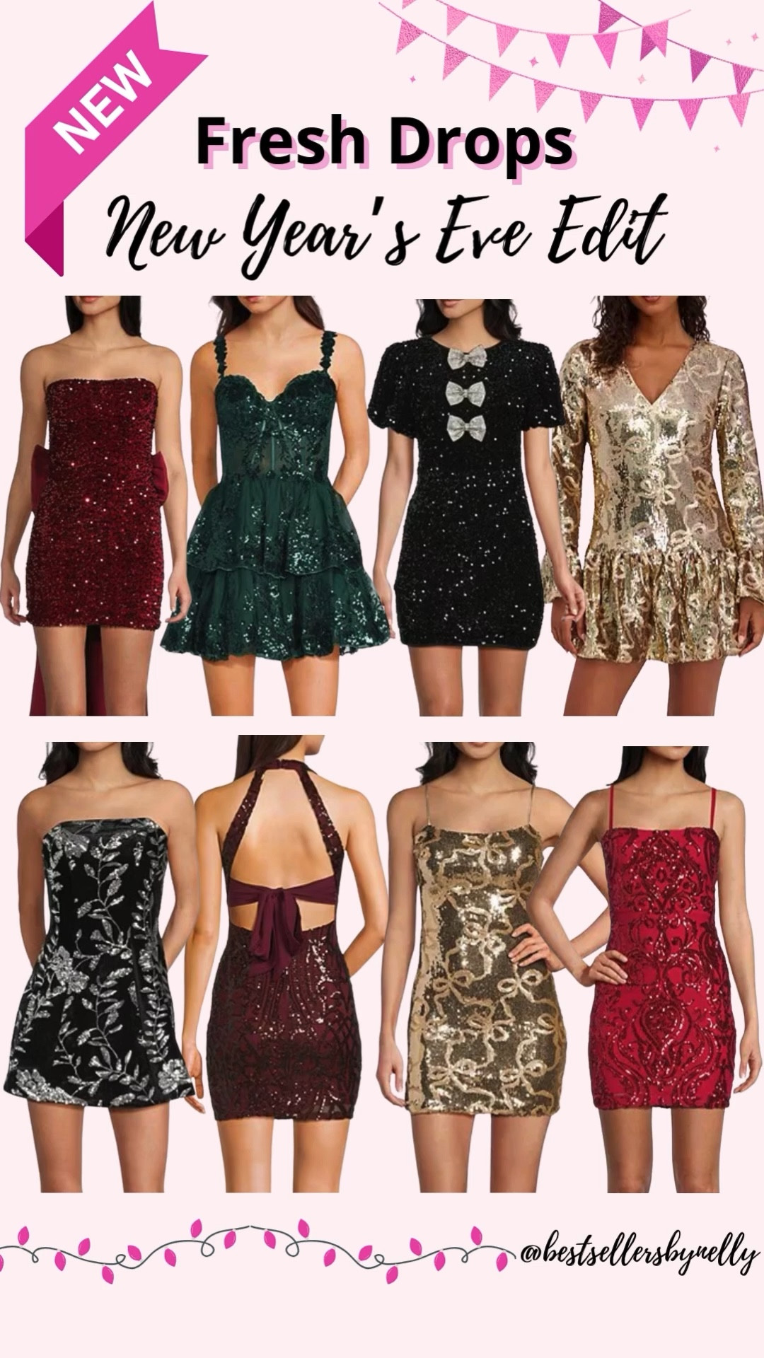 Fresh NYE drops just landed and I’m obsessed ✨🎊
Sequin minis, bold sparkles, and statement bows that are perfect for New Year’s Eve, holiday parties, date night or any glam 
Linking my favorites below! 💖✨



nye dresses
new years eve outfits
holiday party dresses
sequin mini dress
sparkly dress
glitter dress
formal holiday outfit
christmas party dress
new years fashion
nye outfit ideas
best seller dresses
night out dress
holiday glam
statement dress
red sequin dress
gold sequin dress
black sequin dress
green sequin dress
burgundy dress
cocktail party dress
dressy holiday outfits
winter party outfit
holiday style
new years edit
nye lookbook
party outfit inspo
trendy holiday dresses
affordable party dresses
sparkle outfit
glam dresses



#LTKgrwm #LTKHoliday #LTKootd