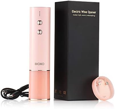 BIOXO Automatic Corkscrew Wine Opener with Foil Cutter & USB Charging Cable - New Rechargeable El... | Amazon (US)