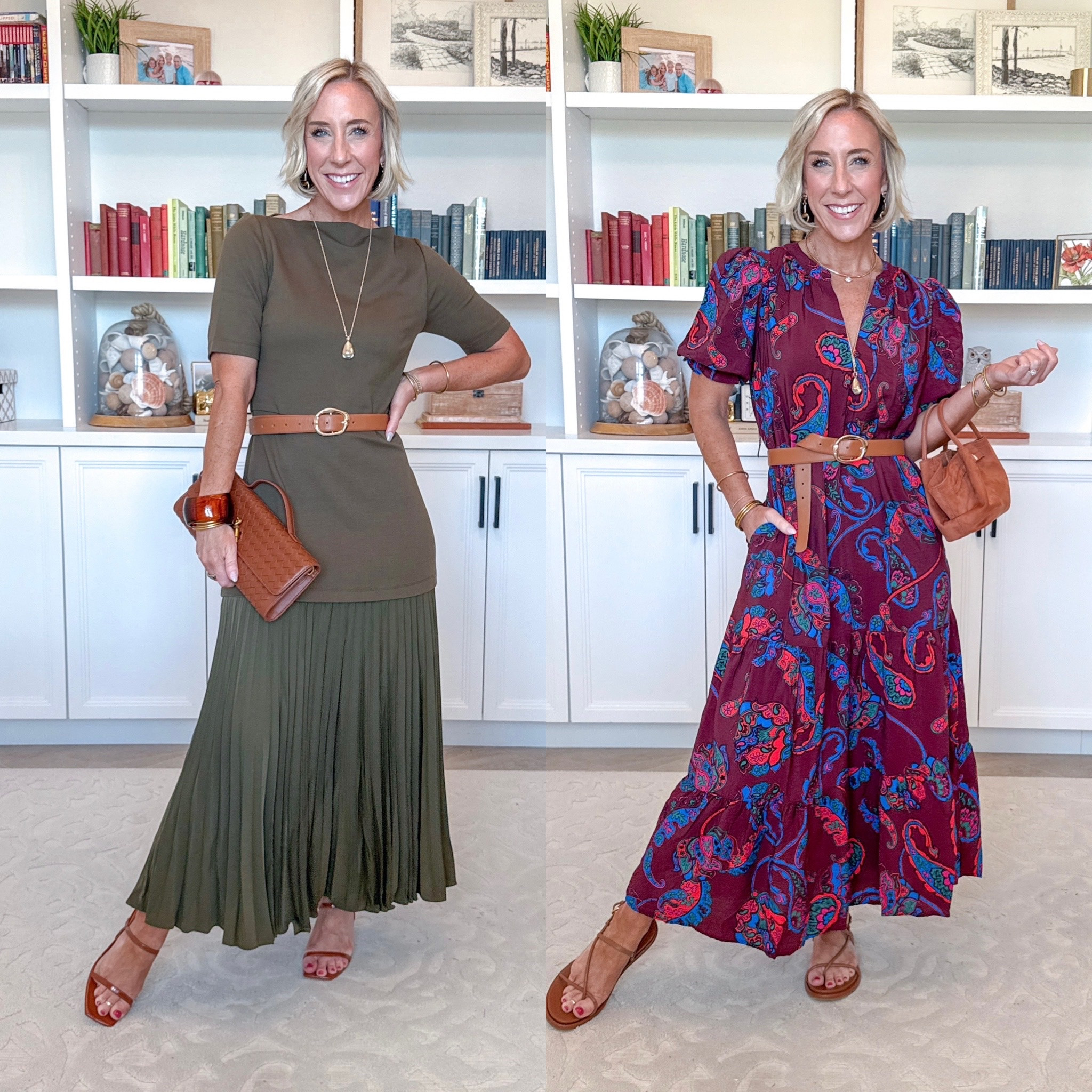 Walmart - more new dresses. Tiered Midi Dress w/ Short Sleeves - size XS. $24.98. 3 colors. Mixed Media Pleated Maxi Dress - size XS. $36. 2 colors.

#LTKSeasonal #LTKOver40 #LTKPetite
