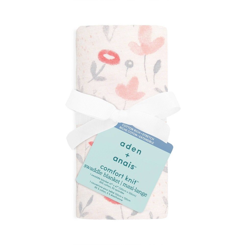 aden by aden + anais Comfort Knit Swaddle Blanket Perennial | Target